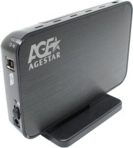 Купить Внешний корпус для HDD SATA 3.5” AgeStar 3UB3A8-6G (BLACK) для HDD/SSD SATA 6Gb/s 3.5", USB 3.0, пластик, черный - X-638563 из реестра по лучшей цене