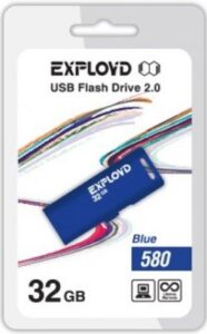 Купить Накопитель USB 2.0 32GB Exployd EX-32GB-580-Blue 580, синий - X-889852 из реестра по лучшей цене