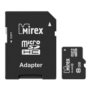 Купить Карта памяти 8GB Mirex 13613-ADTMSD08 microSDHC Class 4 (SD адаптер) - X-818937 из реестра по лучшей цене