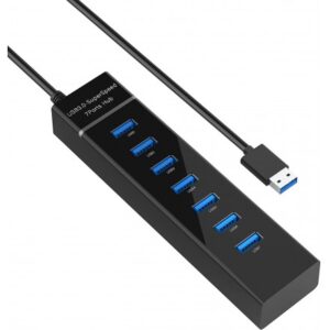 Купить Концентратор KS-IS KS-569 1*USB 3.0 6*USB 2.0 F в USB 3.0 Type A M с БП - X-1011867 из реестра по лучшей цене