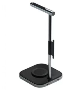 Купить Подставка Satechi ST-UCHSMCM для наушников с беспроводным ЗУ, QC, USB Type-C, серая - X-917088 из реестра по лучшей цене