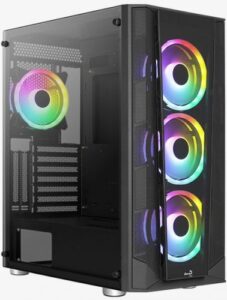 Купить Корпус ATX AeroCool PRISM-G-BK-v2 4711099471768 черный, без БП, USB 3.0*2, USB 2.0, audio - X-941303 из реестра по лучшей цене