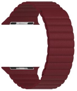 Купить Ремешок на руку Lyambda POLLUX DSP-24-44-WR кожаный для Apple Watch 42/44/45 mm wine red - X-985069 из реестра по лучшей цене