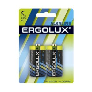 Купить Батарейка Ergolux LR14 BL-2 Alkaline LR14, 1,5 В, 8000 мА.ч, 2 шт в упаковке (11751) - X-960992 из реестра по лучшей цене