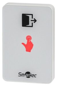 Купить Кнопка выхода Smartec ST-EX410L-WT сенсорная, накладная, белая, НЗ/НР контакты - X-971031 из реестра по лучшей цене