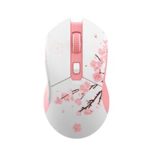 Купить Мышь Wireless Dareu EM901X Sakura Pink игровая розовая сакура, DPI 400/800/1600/3200/6400/12000, подключение: проводное+2.4GHz, подсветка RGB, с заряд - X-988567 из реестра по лучшей цене