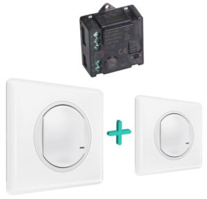 Купить Набор Legrand 067777 Celiane with NETATMO, для управления освещением c 2-х мест, микромодуль реле 300 Вт 240В, два умных беспроводных 1-кл выкл, белый - X-818376 из реестра по лучшей цене