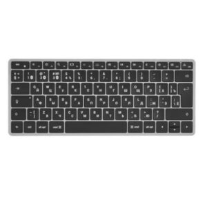 Купить Клавиатура Satechi Slim X1 ST-BTSX1S-RU Bluetooth -RU - silver - X-1076776 из реестра по лучшей цене