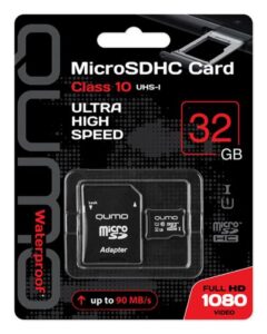 Купить Карта памяти MicroSDHC 32GB Qumo QM32GMICSDHC10U1 Class 10 UHS-I + SD адаптер - X-889997 из реестра по лучшей цене