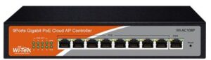 Купить Контроллер Wi-Tek WI-AC108P централизованное управление 64 точками доступа, 8 PoE портов 1000Base-T+1 порт 1000Base-T - X-920214 из реестра по лучшей цене