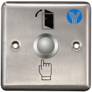 Купить Кнопка выхода Yli Electronic PBK-811B врезная, NO/NC/C, нержавейка, макс.ток 3А, к кнопке выхода подходят монтажные коробки: MBB-811C-M - X-962815 из реестра по лучшей цене