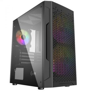 Купить Корпус mATX Powercase Mistral Micro Z3B Mesh LED CMIMZB-L3 черный, без БП, с окном, 2*USB 2.0, USB 3.0, audio - X-794571 из реестра по лучшей цене