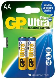 Купить Батарейка GP Ultra Plus Alkaline 15AUP LR6 2шт, size AA - X-563282 из реестра по лучшей цене