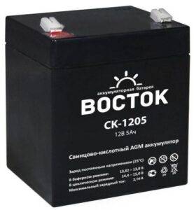 Купить Батарея ВОСТОК СК 1205 аккумуляторная, 12В, 5Ач, 90/70/101 - X-686289 из реестра по лучшей цене