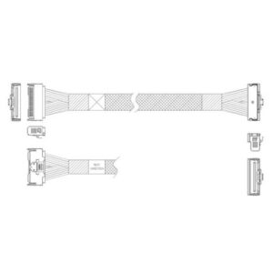 Купить Кабель JPC P7322GB00800-2 MCIO x8 74P (прямой Straight Type) -TO- MCIO x8 74P (угловой Right Angle) , 85 Ohm, L:80cm (CMCMC) - X-1083135 из реестра по лучшей цене