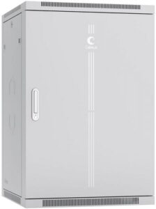 Купить Шкаф настенный 19", 18U Cabeus SH-05F-18U60/60m-R 600x600x901mm (ШхГхВ) дверь металл, цвет серый (RAL 7035) - X-870441 из реестра по лучшей цене