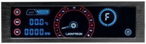 Купить Панель управления Lamptron CM430 сенсорная, 30Вт/канал x4, PWM, черная, красная/синяя подсветка дисплея - X-846159 из реестра по лучшей цене