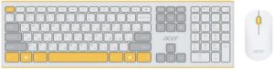 Купить Клавиатура и мышь Wireless Acer OCC200 ZL.ACCEE.002 желтые, USB, 109 клавиш, 4кн, 1200dpi - X-998538 из реестра по лучшей цене