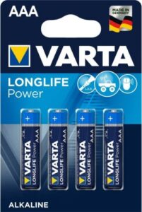 Купить Батарейка Varta LONGLIFE POWER (HIGH ENERGY) LR03 AAA 04903121414 BL4 Alkaline 1.5V - X-1013599 из реестра по лучшей цене