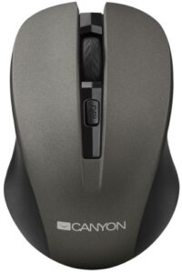 Купить Мышь Wireless Canyon MW-1 CNE-CMSW1G серый, DPI 800/1000/1200 DPI, 3 кнопки и колесо прокрутки, прорезиненное покрытие - X-834004 из реестра по лучшей цене