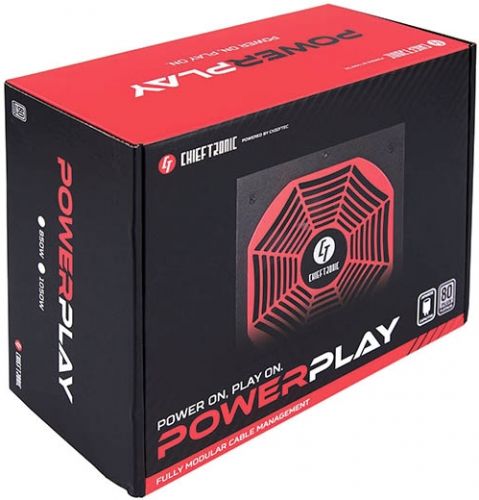 Артикул: X-881011 - Блок питания ATX Chieftec GPU-1050FC Chieftronic 1050W APFC 80 Plus Platinum 140mm fan BOX - фото