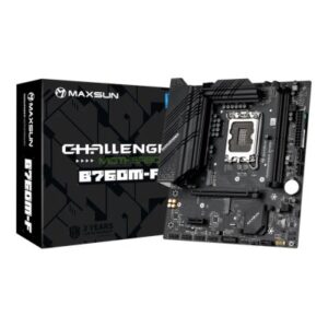 Купить Материнская плата mATX MAXSUN Challenger B760M-F (LGA1700, B760, 2*DDR4 (4266), 3*SATA 6G RAID, 2*M.2, 2*PCIE, Glan, VGA, HDMI, 2*USB 3.2, 4*USB 2.0) - X-1054900 из реестра по лучшей цене