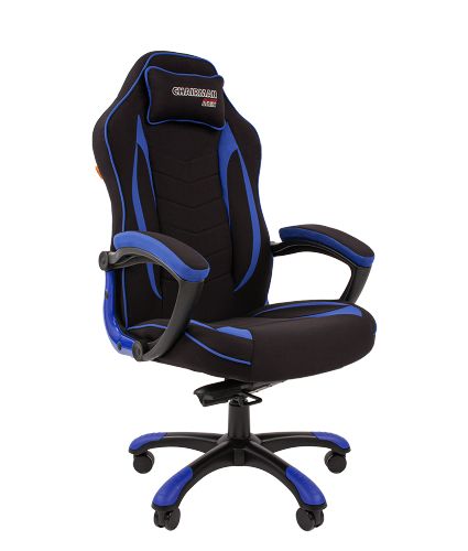 Артикул: X-819837 - Кресло игровое Chairman Game 28 ткань черн./синий - фото