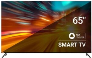 Купить Телевизор SUNWIND SUN-LED65XU401 65" Яндекс.ТВ Frameless черный 4K Ultra HD 60Hz DVB-T DVB-T2 DVB-C DVB-C2 DVB-S DVB-S2 USB WiFi Smart TV - X-1101659 из реестра по лучшей цене
