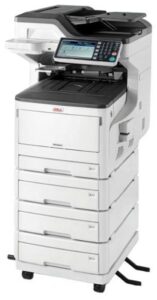 Купить МФУ лазерное цветное OKI MC853dnv 45850602 A3, 23/13 стр/мин, сканер, RADF на 100 л, факс, полуавт степлер, лоток 2005л, открытая API-плат - X-499644 из реестра по лучшей цене