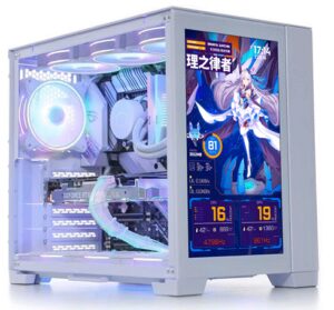 Купить Корпус ATX Lamptron DSM380 LAMP-DMS380 белый, без БП, боковая панель из закаленного стекла, фронтальная панель с ЖК экраном, USB 3.0, 2*USB 2.0, audio - X-1028048 из реестра по лучшей цене