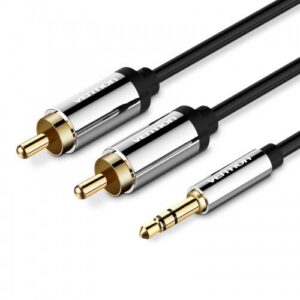 Купить Кабель акустический Vention P550AC500-S Jack 3,5 mm M/2RCA M - 5 м Чёрный - X-982786 из реестра по лучшей цене