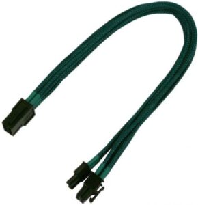 Купить Переходник Nanoxia NXP683EG 6-pin PCI-E в 8-pin (6+2), 30см, индивидуальная оплетка, зеленый - X-818519 из реестра по лучшей цене