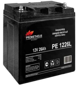Купить Батарея для ИБП PROMETHEUS ENERGY РЕ1226L PE 1226L 12V, 26Ah, болт-гайка 5 мм - X-958852 из реестра по лучшей цене