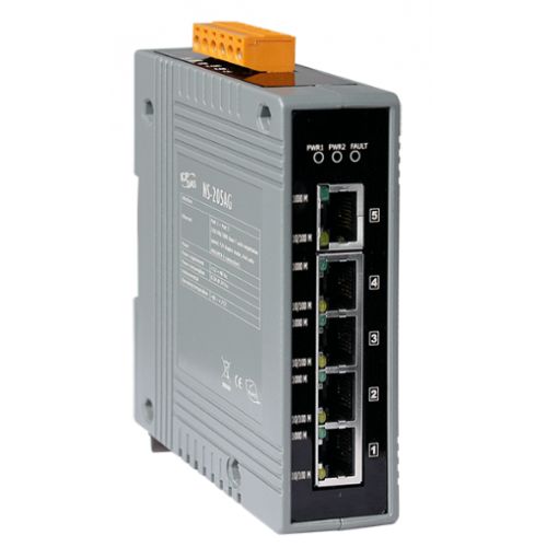 Артикул: X-1051903 - Коммутатор ICP DAS NS-205AG with +48 VDC Input (RoHS) - фото