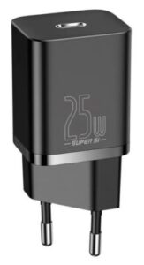 Купить Зарядное устройство сетевое Baseus CCSP020101 Super Si Quick Charger USB-C 25W Black - X-928426 из реестра по лучшей цене