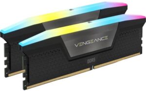 Купить Модуль памяти DDR5 32GB (2*16GB) Corsair CMH32GX5M2B5200C40 VENGEANCE RGB PC5-41600 5200MHz CL40 радиатор 1.25V - X-977903 из реестра по лучшей цене