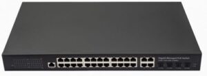 Купить Коммутатор управляемый NST NS-SW-24G4G-PL L2 PoE коммутатор Gigabit Ethernet на 24 RJ45 PoE + 4 x GE Combo Uplink порта. Порты: 24 x GE (10/100/1000 B - X-1045020 из реестра по лучшей цене