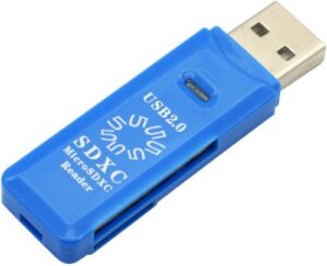 Купить Карт-ридер 5bites RE2-100BL USB2.0, SD, TF, USB, blue - X-883821 из реестра по лучшей цене