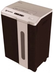 Купить Уничтожитель бумаг Nеw United ET-15M серый (секр.P-5) перекрестный 15лист. 25.6лтр. скрепки скобы пл.карты CD - X-1085330 из реестра по лучшей цене