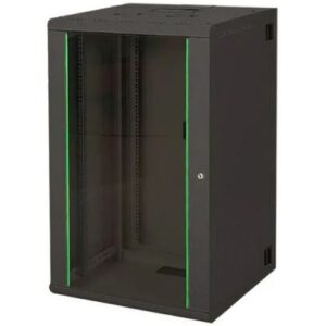 Купить Шкаф настенный LANDE LN-PR16U6045-BL-111 PROline, 16U 19", 600x450x824мм, дверь стекло, съемные стенки, цвет чёрный - X-1062149 из реестра по лучшей цене