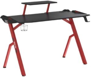 Купить Стол компьютерный Skyland SKILL CTG-001 00-07062348 чёрно-красный (1200 x 600 x 750 мм, МДФ, металл, карбон) - X-874271 из реестра по лучшей цене