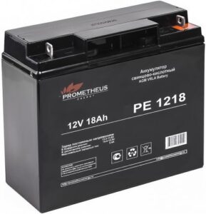 Купить Батарея для ИБП PROMETHEUS ENERGY РЕ1218 PE 1218 12V, 18Ah, болт-гайка 5 мм - X-958845 из реестра по лучшей цене