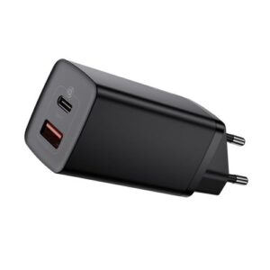 Купить Зарядное устройство сетевое Baseus CCGAN2L-B01 GaN2 Lite Quick Charger Туре-С, USB-A, 65W Black - X-923897 из реестра по лучшей цене