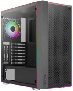 Купить Корпус ATX AeroCool Skribble 4711099472888 черный, без БП, боковая и фронтальная панели из закаленного стекла, 2*USB 3.0, audio - X-966688 из реестра по лучшей цене