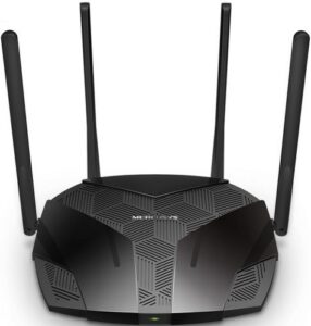 Купить Роутер Mercusys MR1800X AX1800 Dual-Band Wi-Fi 6 Router, 4× Fixed External Antennas, 3× Gb LAN Ports, 1× Gb WAN Port - X-922100 из реестра по лучшей цене