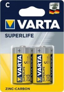 Купить Батарейка Varta SUPERLIFE R14 C 02014101412 BL2 Heavy Duty 1.5V - X-1013610 из реестра по лучшей цене