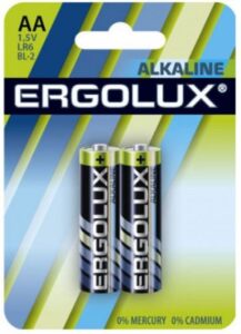 Купить Батарейка Ergolux LR6 BL-2 Alkaline LR6/AA, 1,5 В, 2700 мА.ч, 2 шт в упаковке (11747) - X-960997 из реестра по лучшей цене