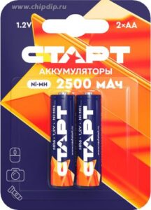 Купить Аккумулятор Старт HR6 AA 2500mAh Ni-MH BL2 1.2 В, 2 шт. в блистере - X-1069291 из реестра по лучшей цене