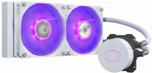 Артикул: X-866851 - Система охлаждения жидкостная Cooler Master MasterLiquid ML240L V2 RGB White Edition MLW-D24M-A18PC-RW LGA2066/2011-v3/2011/115x/AM4/AM3/+/AM2/+/FM2/+ - фото