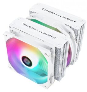 Купить Кулер Thermalright Frost Spirit 140 WHITE ARGB LGA115X/1200/2011/-3/2066/1700/AM4/AM5 (120/140mm fan, 1500rpm, 66.17/77.8CFM, 25.6dBA, 4-pin PWM) - X-983230 из реестра по лучшей цене
